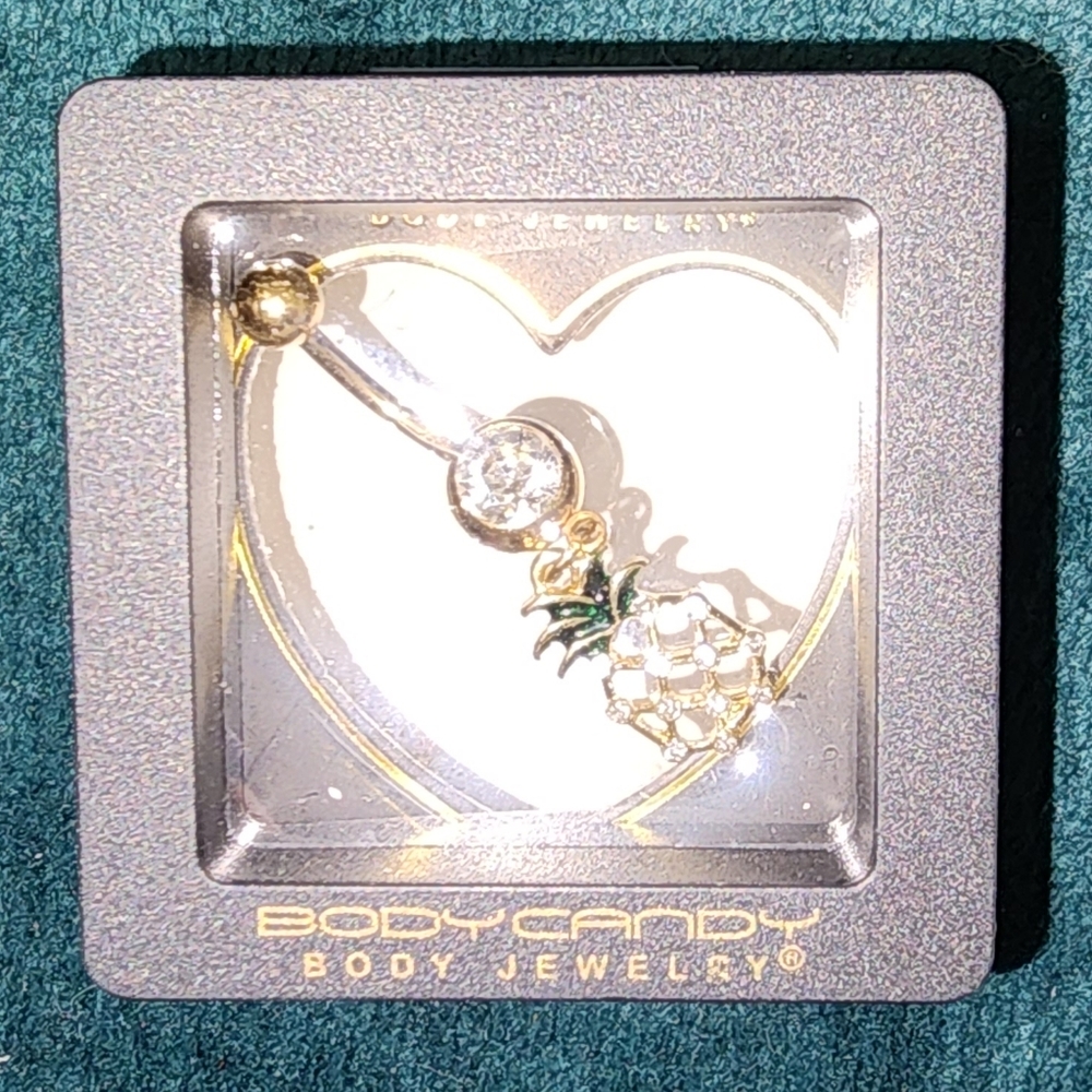 Pineapple belly button ring - Picture 3 of 3
